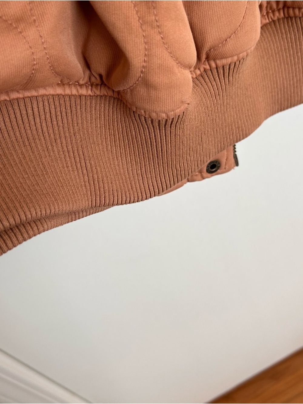 Universal Thread Quilted Bomber Jacket - Peach/Tan - Picture 8 of 8